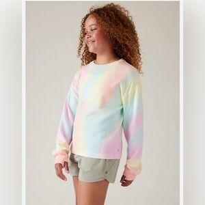 Athleta Girl Sundown Cropped Sweatshirt